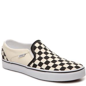 Black and White Checkered Vans Asher